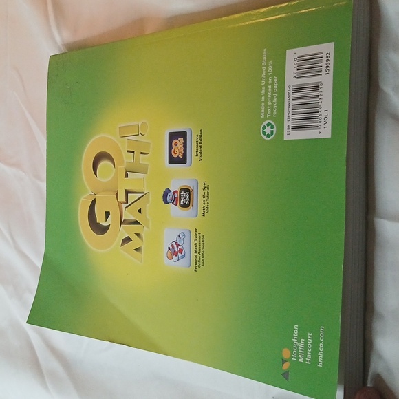 Go Math! Volume 1 Textbook/Workbook In New, Good Condition - Picture 8 of 11